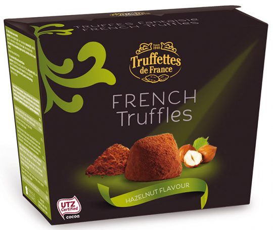 Truffettes de France «Fantaisie» Chocolate truffles with hazelnut flavor
