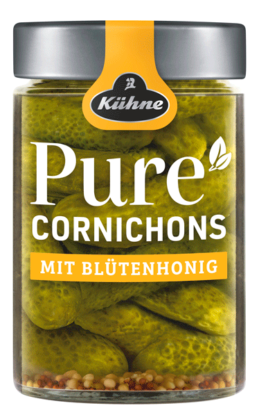 Kuhne Pure cornichons with honey