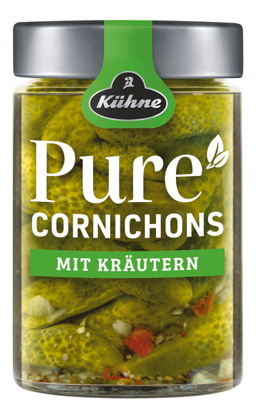 Kuhne Pure cornichons with herbs