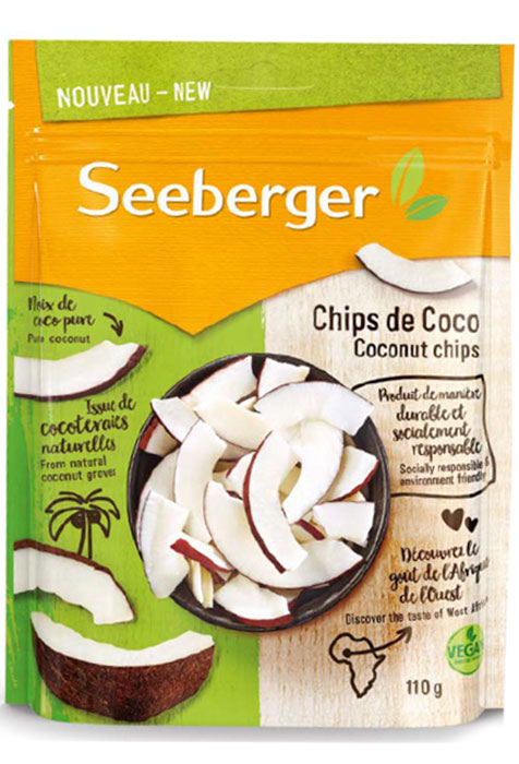Seeberger Чипсы кокосовые