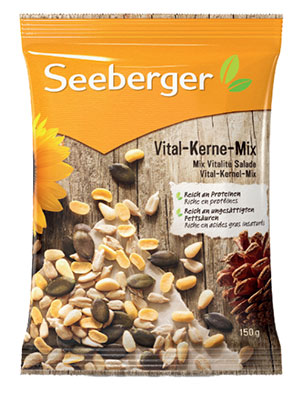 Seeberger Смесь очищенных семян подсолнечника и тыквы, обжаренных соевых бобов и кедровых орехов