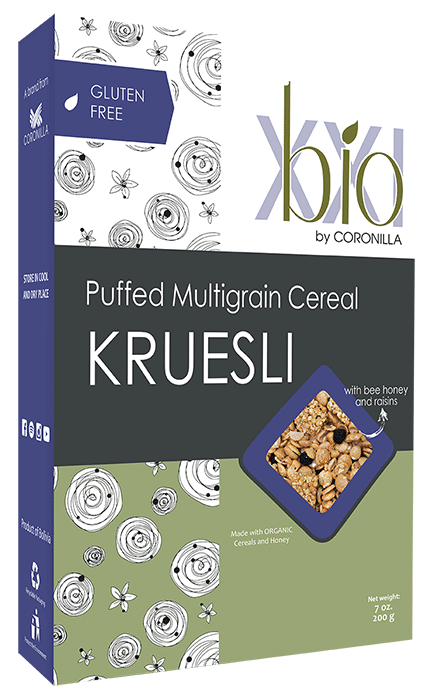 BIO-XXI Gluten Free Puffed Multigrain Cereal Kruesly