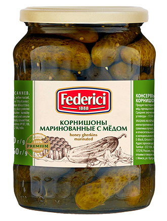 Federici Корнишоны маринованные с мёдом