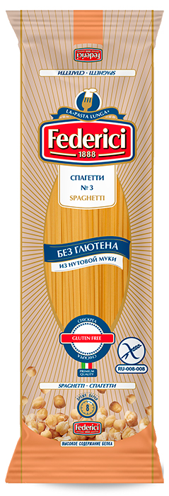 Federici №3 Gluten free chickpea pasta Spagetti