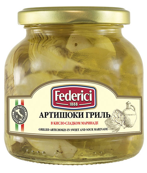 Federici Grilled artichokes in sweet and sour