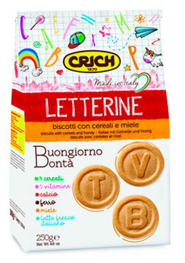 CRICH Biscuits with cereals and honey «Letterine»