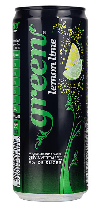 Green Cola Напиток безалкогольный сильногазированный без сахара «Лимон и Лайм»