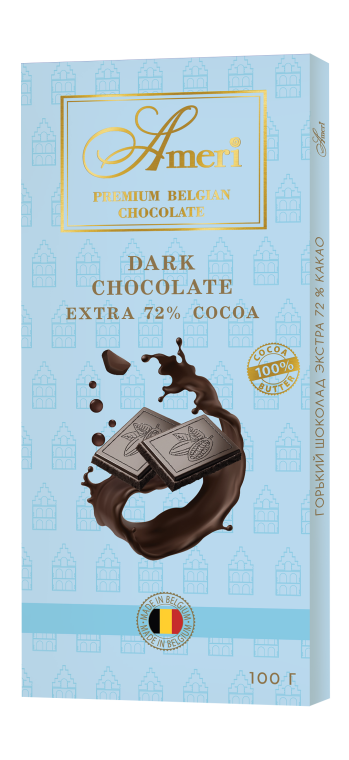 Ameri Chocolate bar 72 % – dark