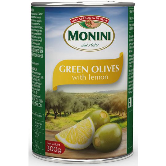 Monini Green olives with lemon
