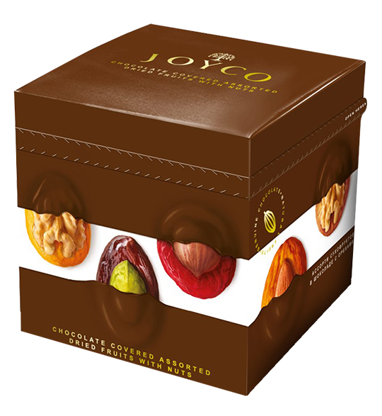 Joyco  Шоколадные конфеты “Ассорти сухофруктов в шоколаде с орехами”