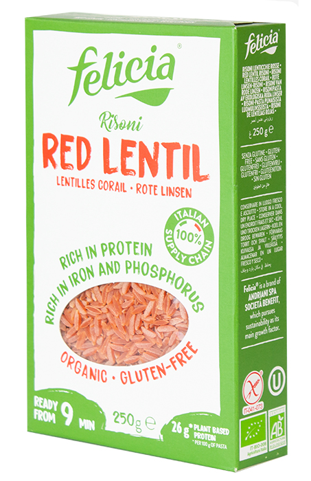 NEW Felicia Risoni red lentils bio