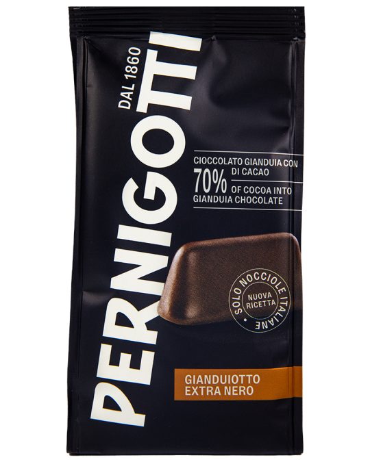 Pernigotti Конфеты пралине из горького шоколада 70% Gianduiotto Extra Nero