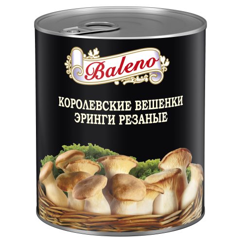 Baleno Canned king oyster mushrooms pieces & stems 850 ml